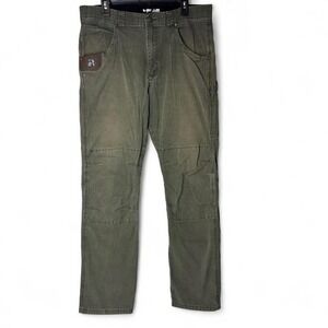 Wrangler‎ Riggs Workwear Carpenter Pants Green Mens 36x34 Utility Double Knee